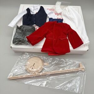 Danbury Mint Shirley Temple Just Around the Corner Doll Outfit Red Velvet Jacket